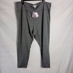 CJ Banks Relaxed Restyled Grey Leggings Plus Size 2X NWT Stretch Comfort Fit
